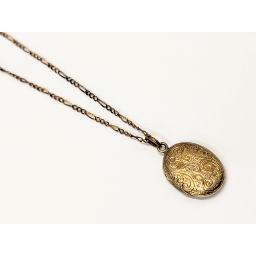 730 - A rolled gold locket