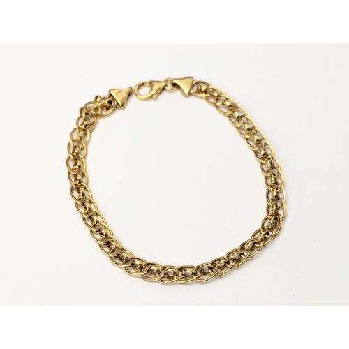 733 - A 9ct gold bracelet. 4g