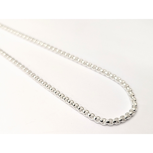 737 - A silver necklace. 26.4g