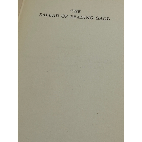 663 - Oscar Wilde. The Ballad of Reading Gaol. 5th printing. 1948. Damaged but rare dust jacket.