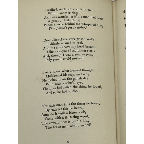 663 - Oscar Wilde. The Ballad of Reading Gaol. 5th printing. 1948. Damaged but rare dust jacket.