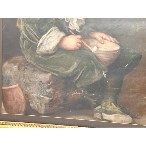 30 - A large good quality Late 19th Century Pears oleograph in a quality Victorian gilt frame. “Bubbles” ... 