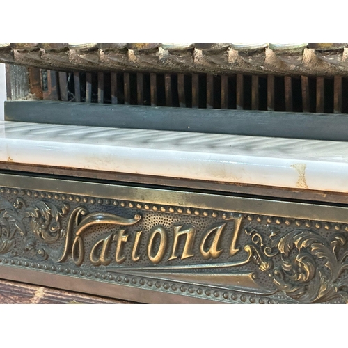 27 - A rare Early 20th Century brass National Cash Register. Dated 1915. Dayton Ohio U.S.A. One of the la... 