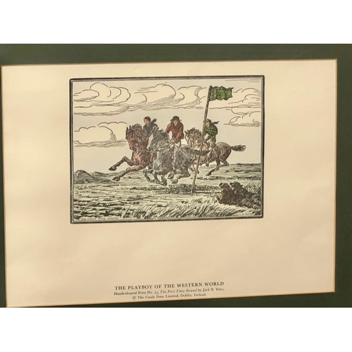 682B - A Jack B Yeats print. The Playboy of the Western World. The Caula Press Limited, Dublin. 46x37cm