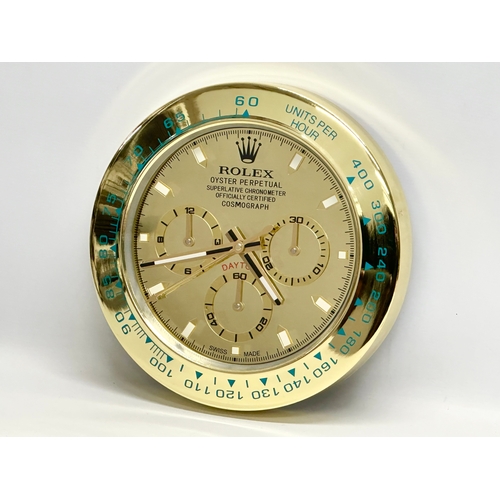 994 - A Rolex Oyster Perpetual Daytona advertising clock. 34cm