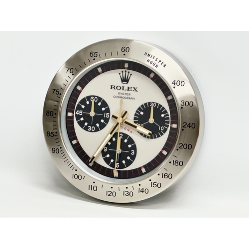 996 - A Rolex Oyster Perpetual Daytona advertising clock. 34cm