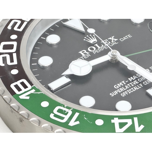 1008 - A Rolex Oyster Perpetual Date advertising wall clock. 36cm