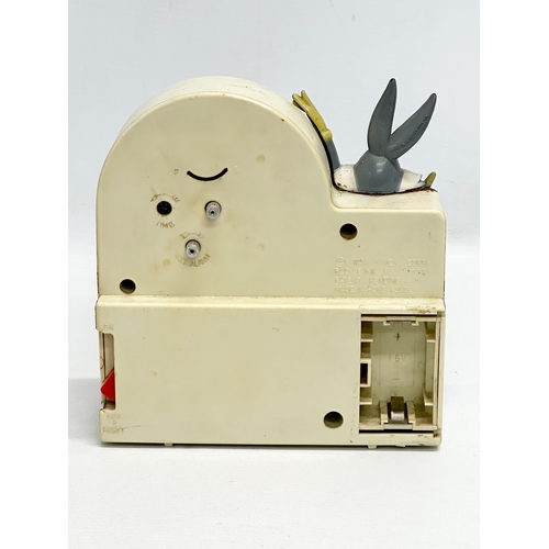 512 - A 1974 Janex Corp Bugs Bunny Talking Alarm clock. 17x17cm