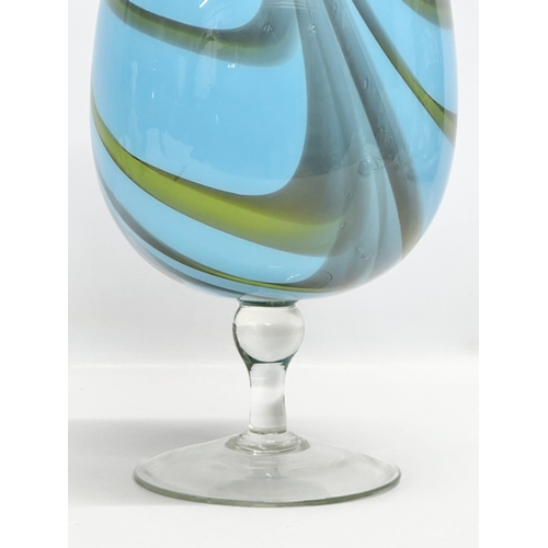 536 - An Empoli style art glass vase. 37cm