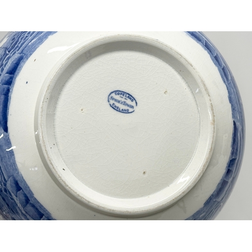 539 - Copeland Spode’s Tower. A Late 19th/Early 20th Century blue and white fruit bowl. 24x10cm