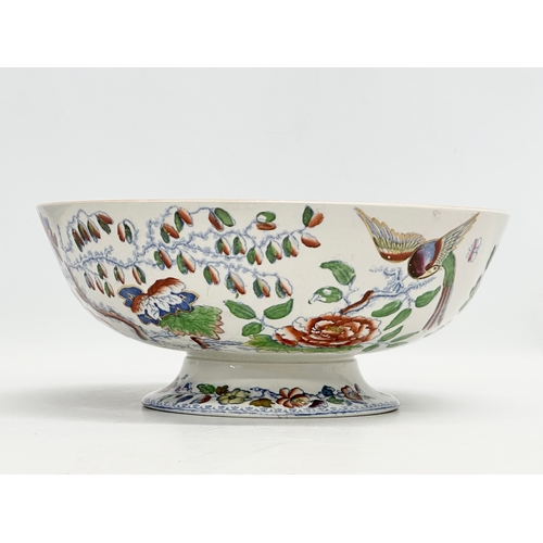 540 - A Mason’s Ironstone China footed bowl. With impressed “war” mark. 25.5x10.5cm