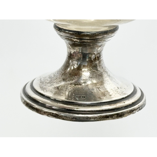 596 - An Early 20th Century silver and cut glass footed bowl. By George Nathan & Ridley Hayes. Birmingham,... 