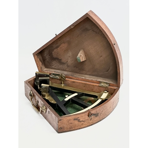 513 - A 19th Century octant with case.