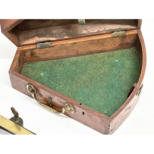 513 - A 19th Century octant with case.