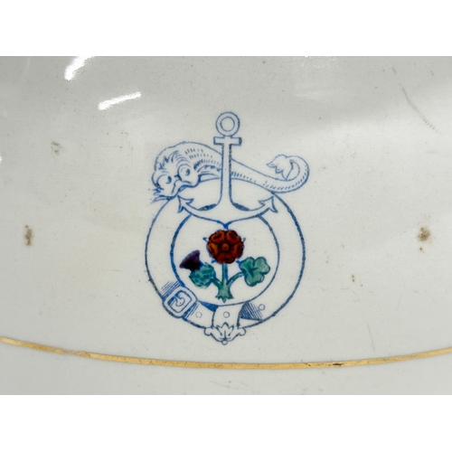 560 - Stonier & Co, Liverpool. An Early 20th Century British Naval chamber pot. 18x12cm