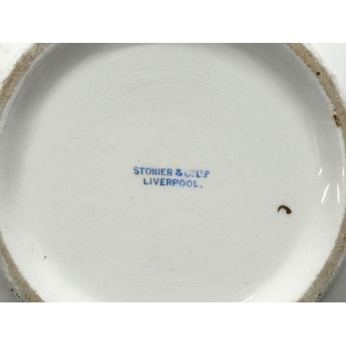 560 - Stonier & Co, Liverpool. An Early 20th Century British Naval chamber pot. 18x12cm