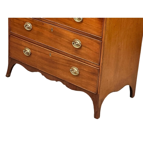 531 - An Early 19th Century George IV mahogany secretaire chest of drawers. Circa 1820. 95x49x103cm