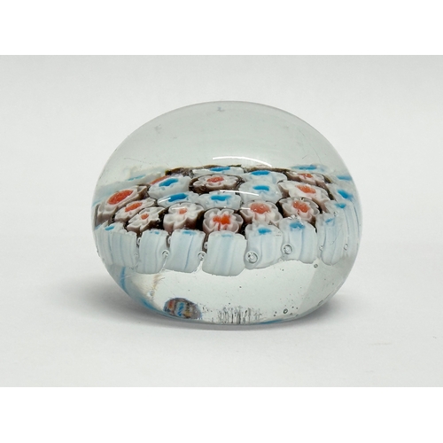 867 - A vintage Millefiori paperweight. 6x5cm