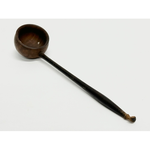 461 - A two 19th Century toddy ladles. 19cm.