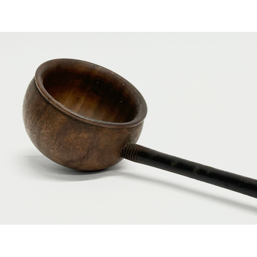 461 - A two 19th Century toddy ladles. 19cm.