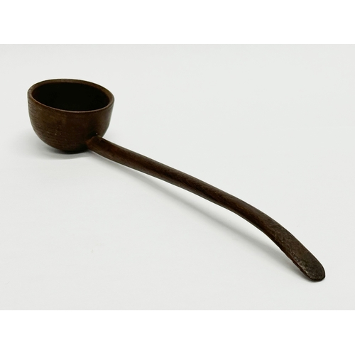 461 - A two 19th Century toddy ladles. 19cm.