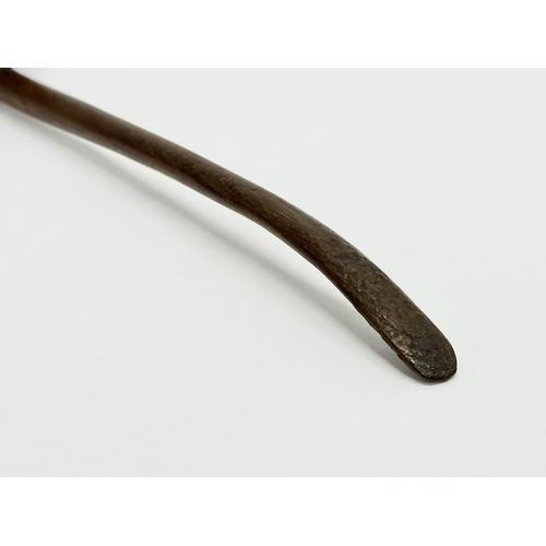 461 - A two 19th Century toddy ladles. 19cm.