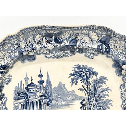 899 - James Jamieson & Co. A Mid 19th Century “Bosphorus” meat platter. 38x33cm