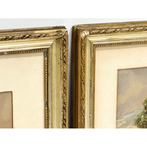 402 - Two Early 20th Century watercolours. Signed S Mackintosh. 30.5x18cm. Frames 47x37cm