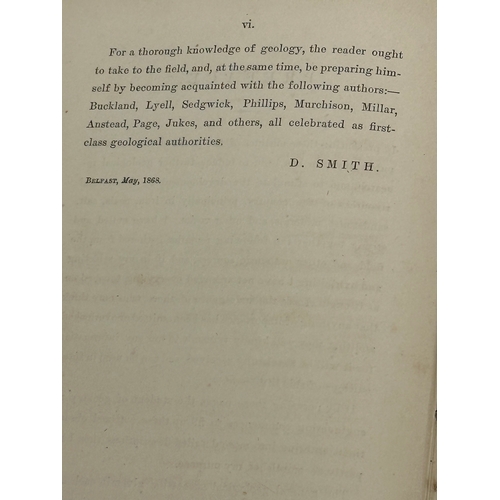 752 - A 1st Edition Outlines of The Rocks of Antrim by David Smith C.E. Belfast, 1868.