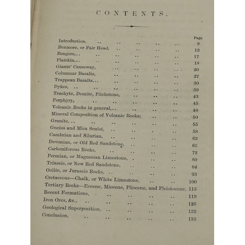 752 - A 1st Edition Outlines of The Rocks of Antrim by David Smith C.E. Belfast, 1868.