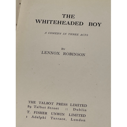 760 - The White-Headed Boy. By Lennox Robinson. 1916.