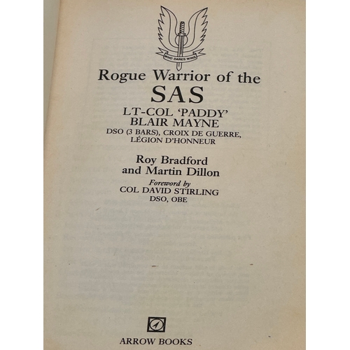 762 - Lt Col Paddy Blair Mayne Rogue Warrior of the SAS by Roy Bradford & Martin Dillon. Paperback. 1989.