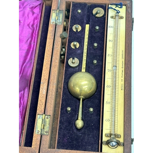 805 - A Late 19th Century Sikes Hydrometer. 24.5x10.5x5.5cm