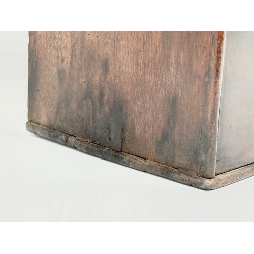 431 - An Early 19th Century George III candle box. 25x18x38cm