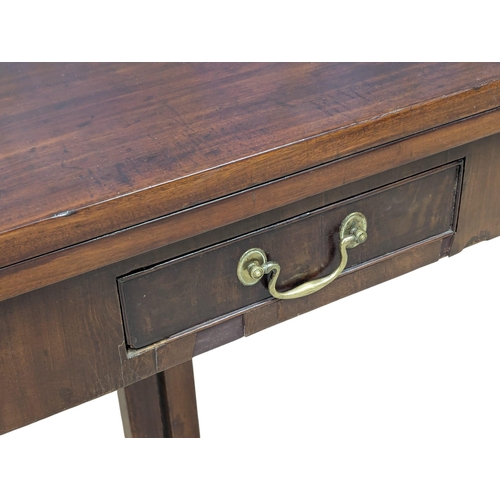 831 - An Early 19th Century George III mahogany gateleg tea table with drawer. Circa 1800. Open 89x88x71cm