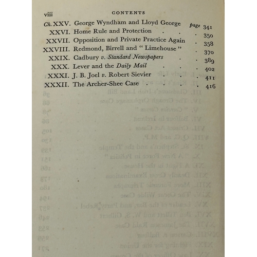 787 - 1st Edition. The Life of Lord Carson. By Edward Majoribanks. 1932. Volume I. Volume II never publish... 