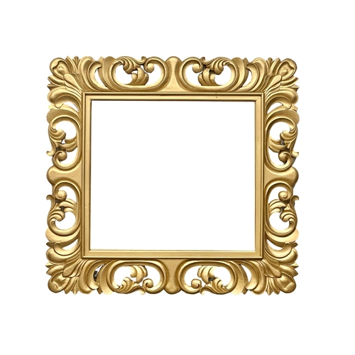 952 - A very large giltwood framed mirror with bevelled glass. 128x121cm (5)