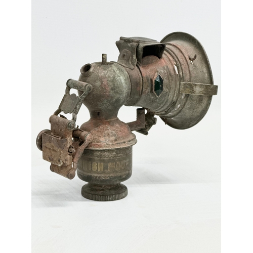 724 - An Early 20th Century Miler's Retolite bicycle lamp.