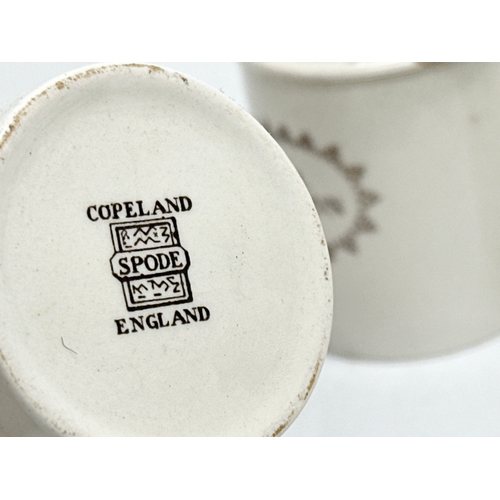 490 - A set of 3 Late 19th/Early 20th Century Copeland Spode pottery Tab Mogadon pill jars. 9cm