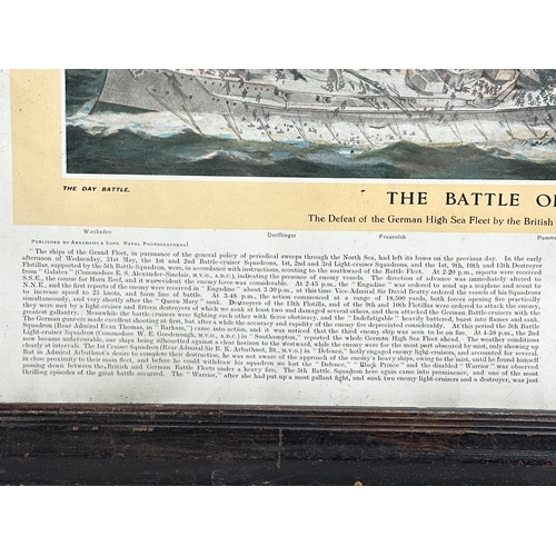 568 - An Early 20th Century print of The Battle of Jutland. The Day Battle. May 31st 1916. 61.5x51.5cm