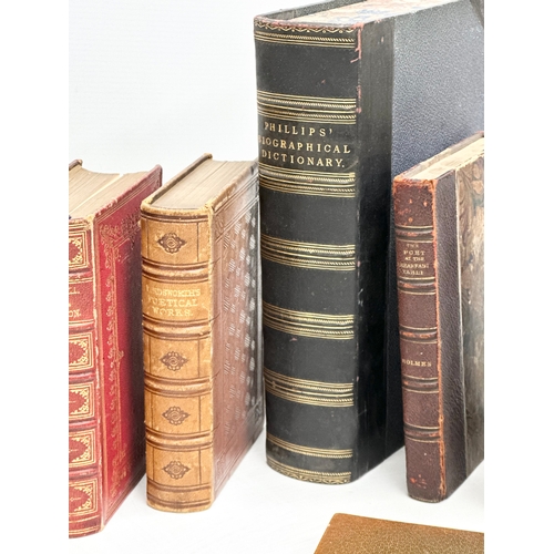 790 - A collection of 19th and Early 20th Century leather bound books.