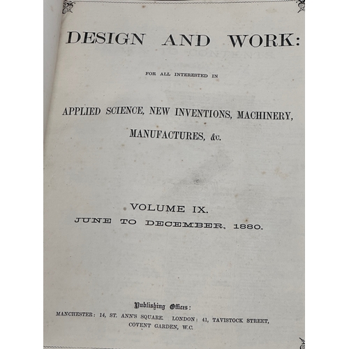 790A - Design & Work Magazines. Late 19th Century. 1880-1881. 2 volumes