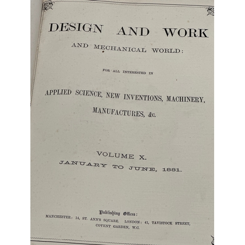 790A - Design & Work Magazines. Late 19th Century. 1880-1881. 2 volumes