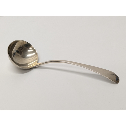 690A - 19th Century Victorian Newcastle silver ladle, 54 grams, 17cm