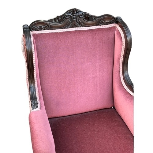 434 - A Late 19th Century mahogany armchair. Circa 1890-1900