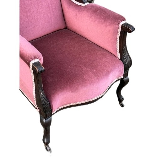 434 - A Late 19th Century mahogany armchair. Circa 1890-1900