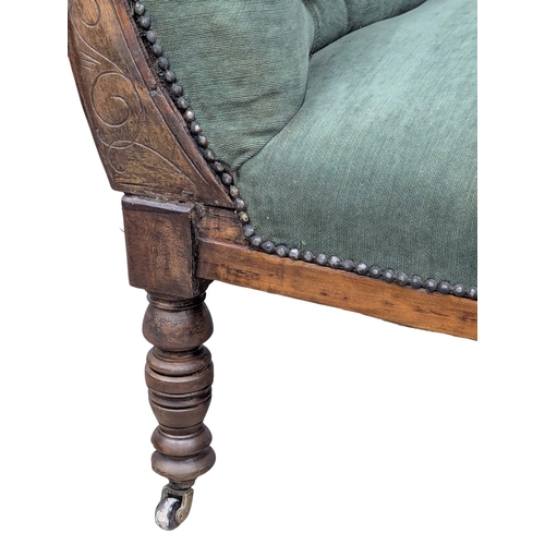 807 - A Late 19th Century Victorian chaise lounge. 174cm. 1