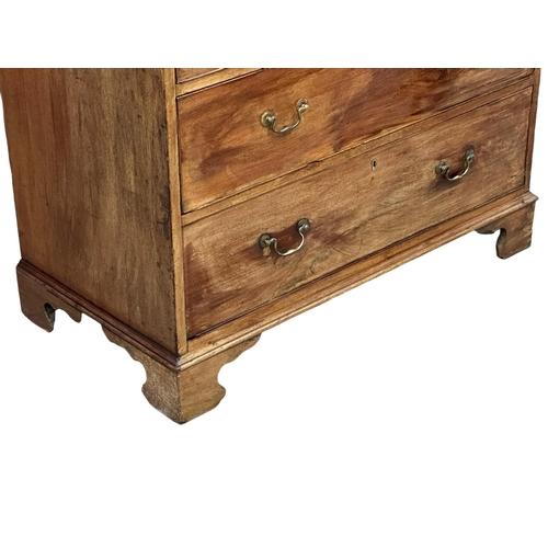 709 - A large Early 19th Century George III mahogany tallboy chest of drawers. Circa 1800. 117x60x156.5cm