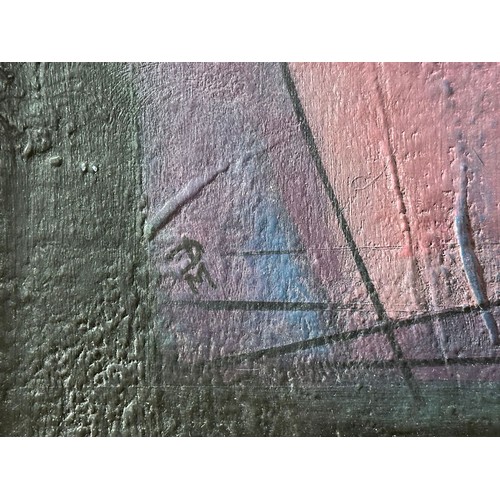 11 - Vessel. Acrylic & Gesso on Canvas. 1993.