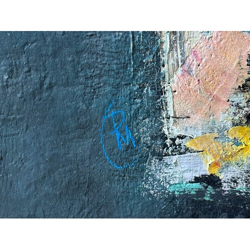 12 - Pink Chalice Still Life. Acrylic & Gesso on Canvas Board.